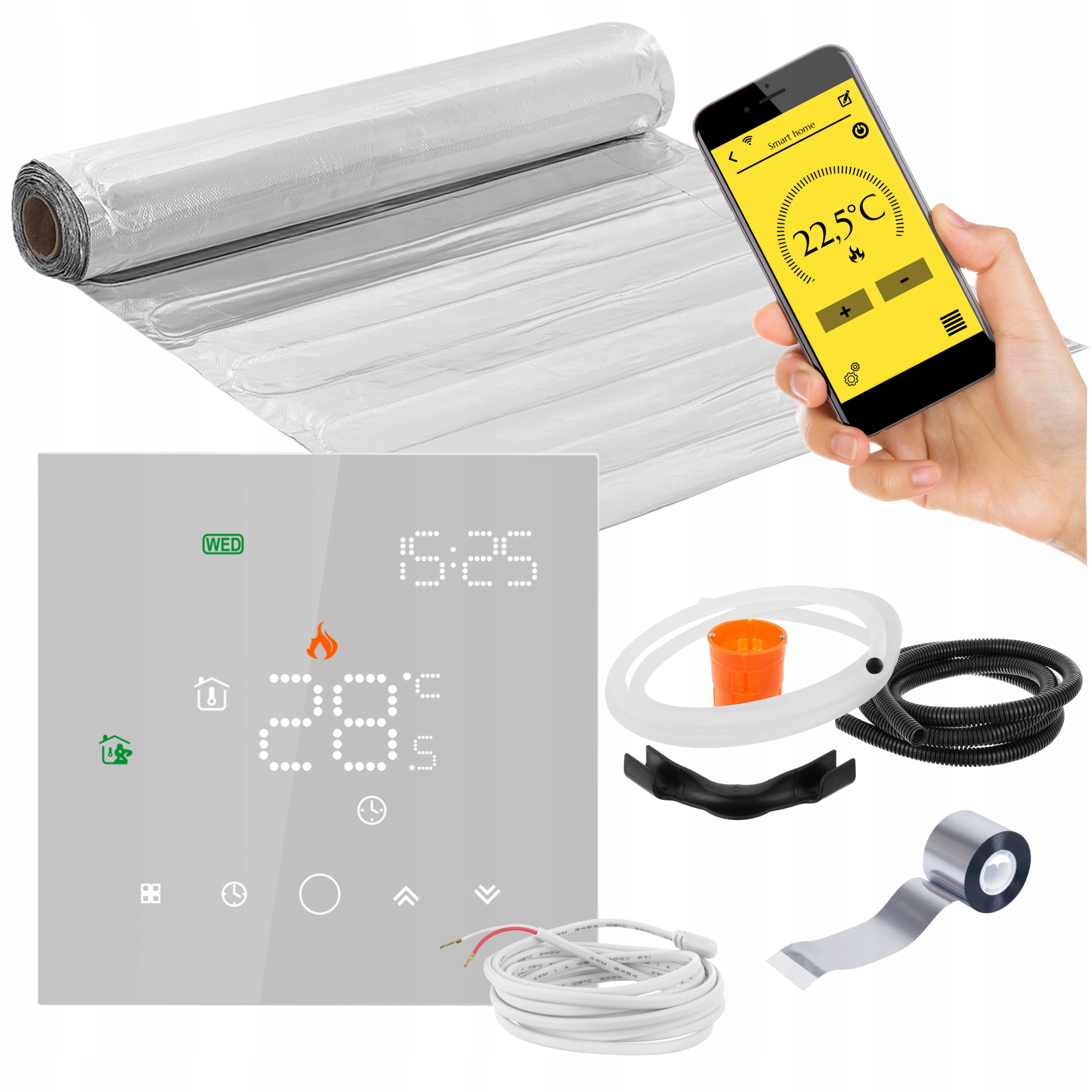 Sada Vykurovacích Podložiek Mission Air pod panely MAL-160W/m² 2m² WIFi