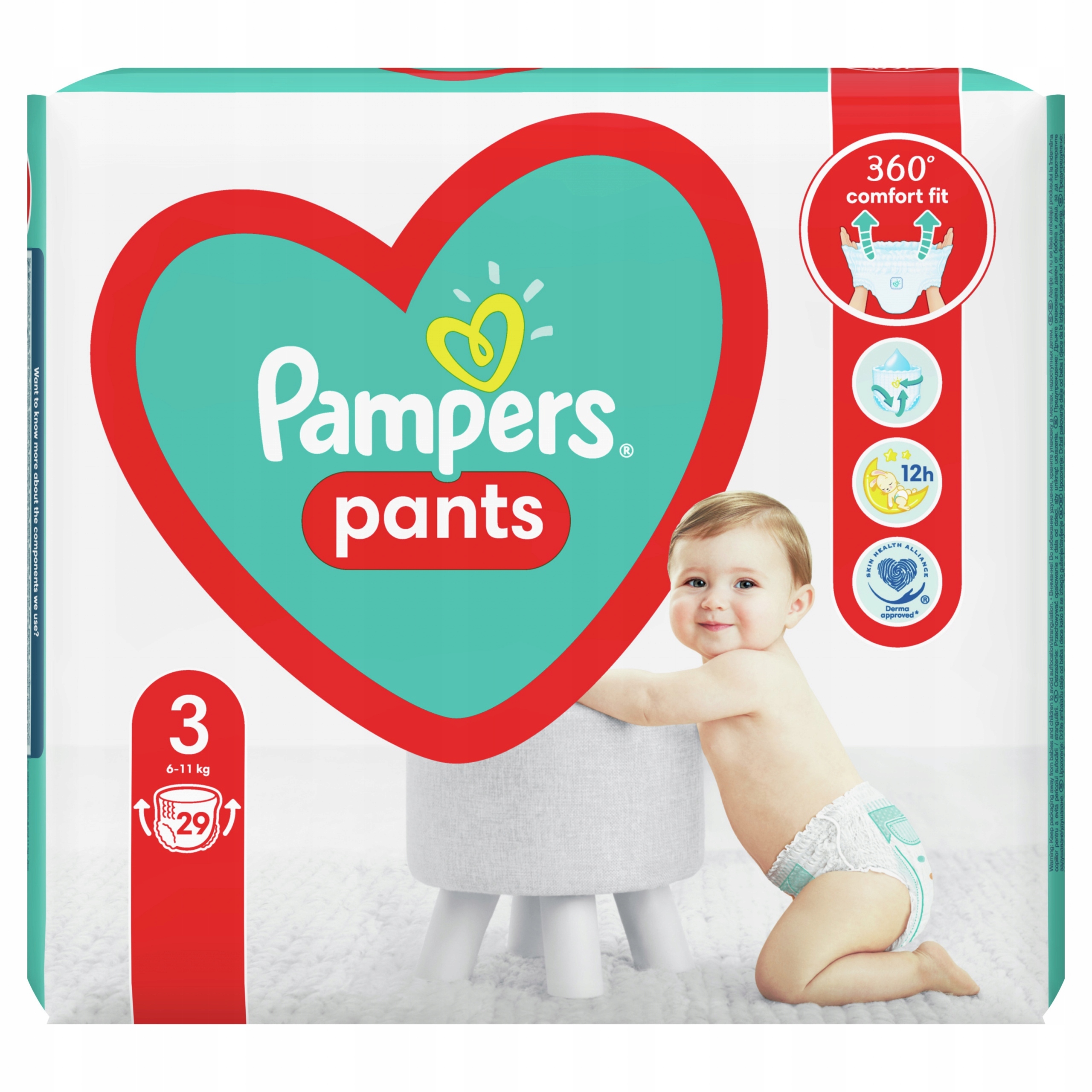 Pieluchomajtki Pampers Pants Rozmiar 3 29 szt.