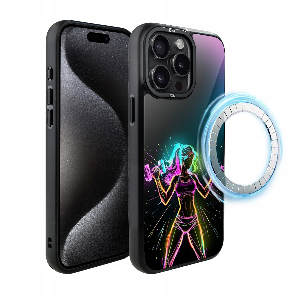 Pouzdro Ibizu DropGuard matné pro iPhone 15 Pro Max s MagSafe, odolné proti vibracím a ochranou proti nárazům.