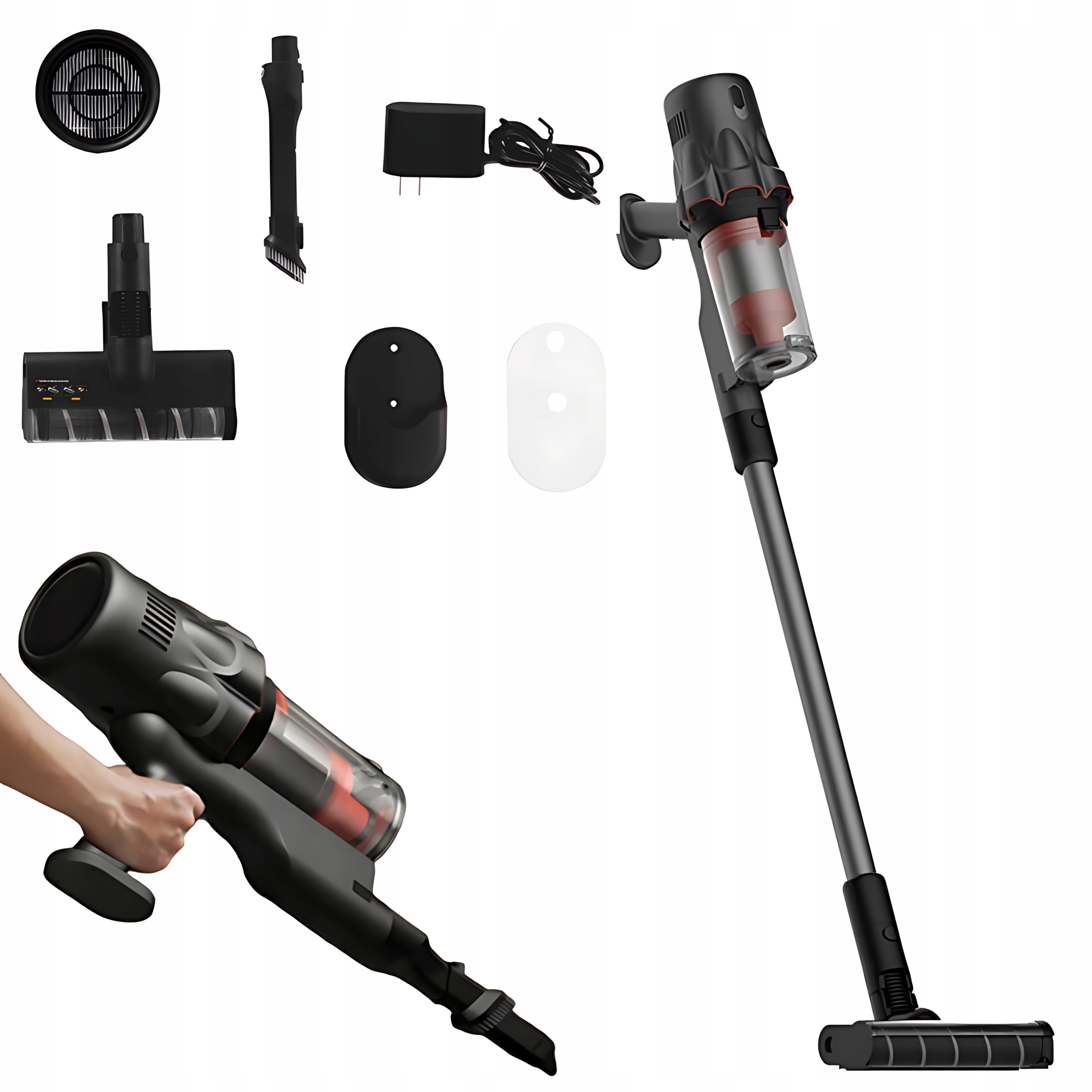 Bezdrôtový Tyčový Vysávač Deerma Dem-t30w S Podsvietením 240w