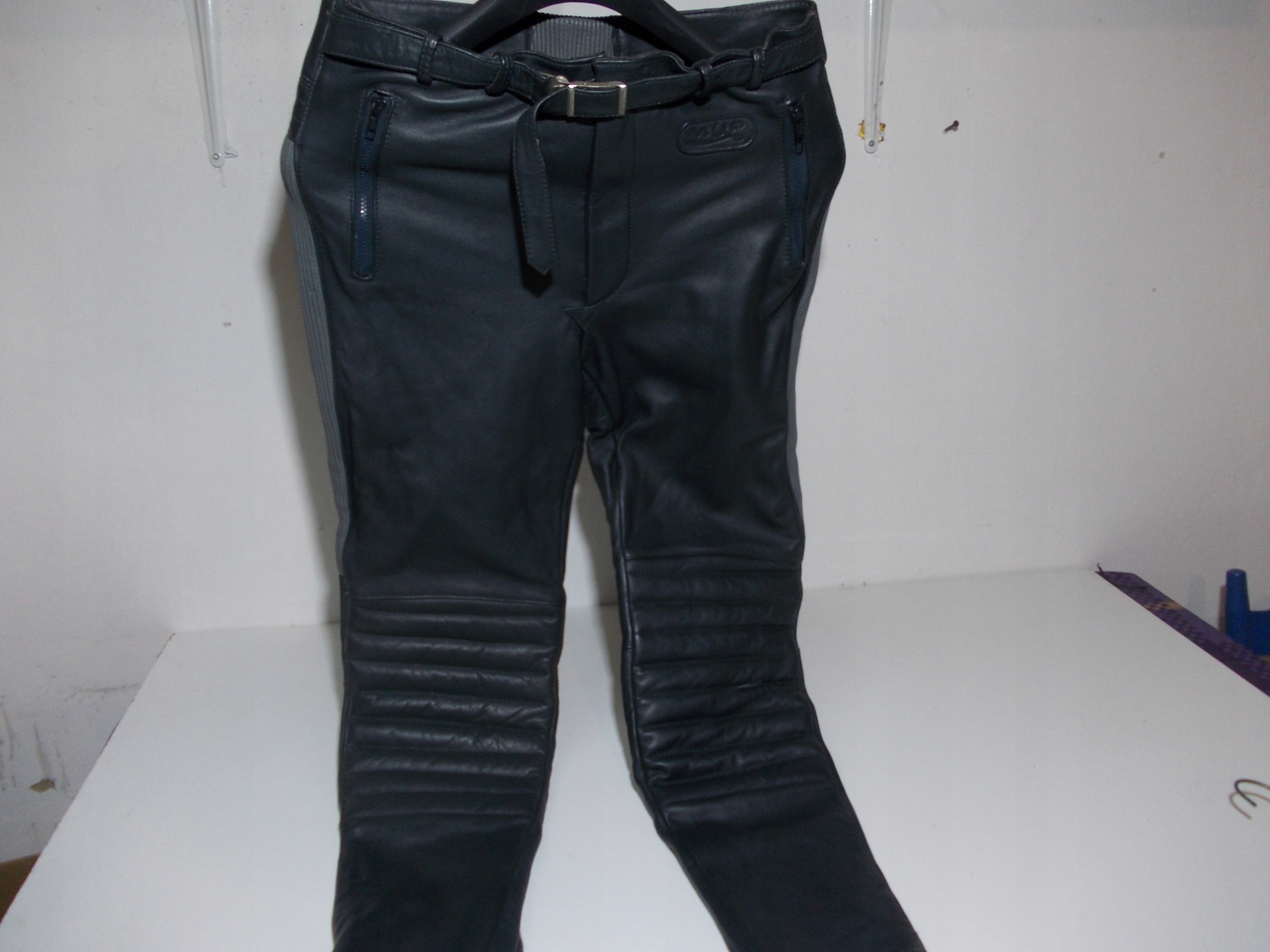 SPODNIE MOTOCYKLOWE SKÓRZANE L