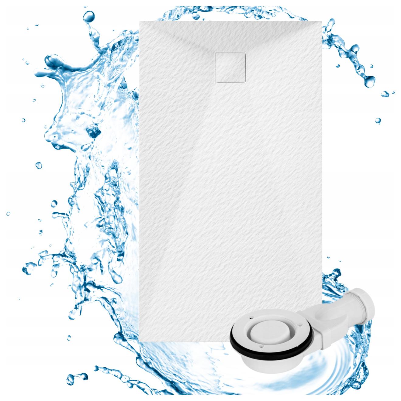 Sprchová Vanička Obdélníková 140x80 CM Bílá Smc Kompozit Teja