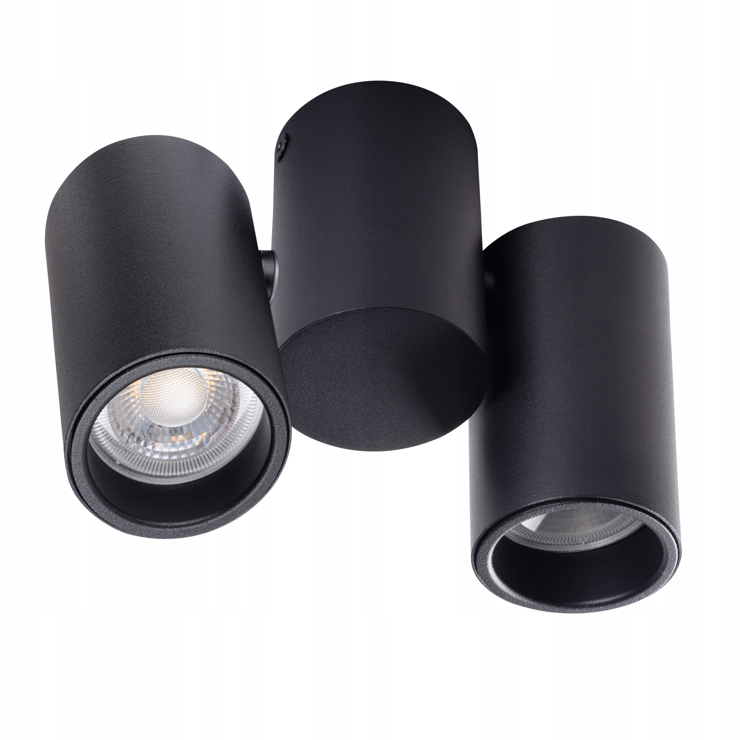 Kanlux oprawa sufitowa natynkowa Blurro 2xGU10 Co-b 11,5 cm czarna podwójna