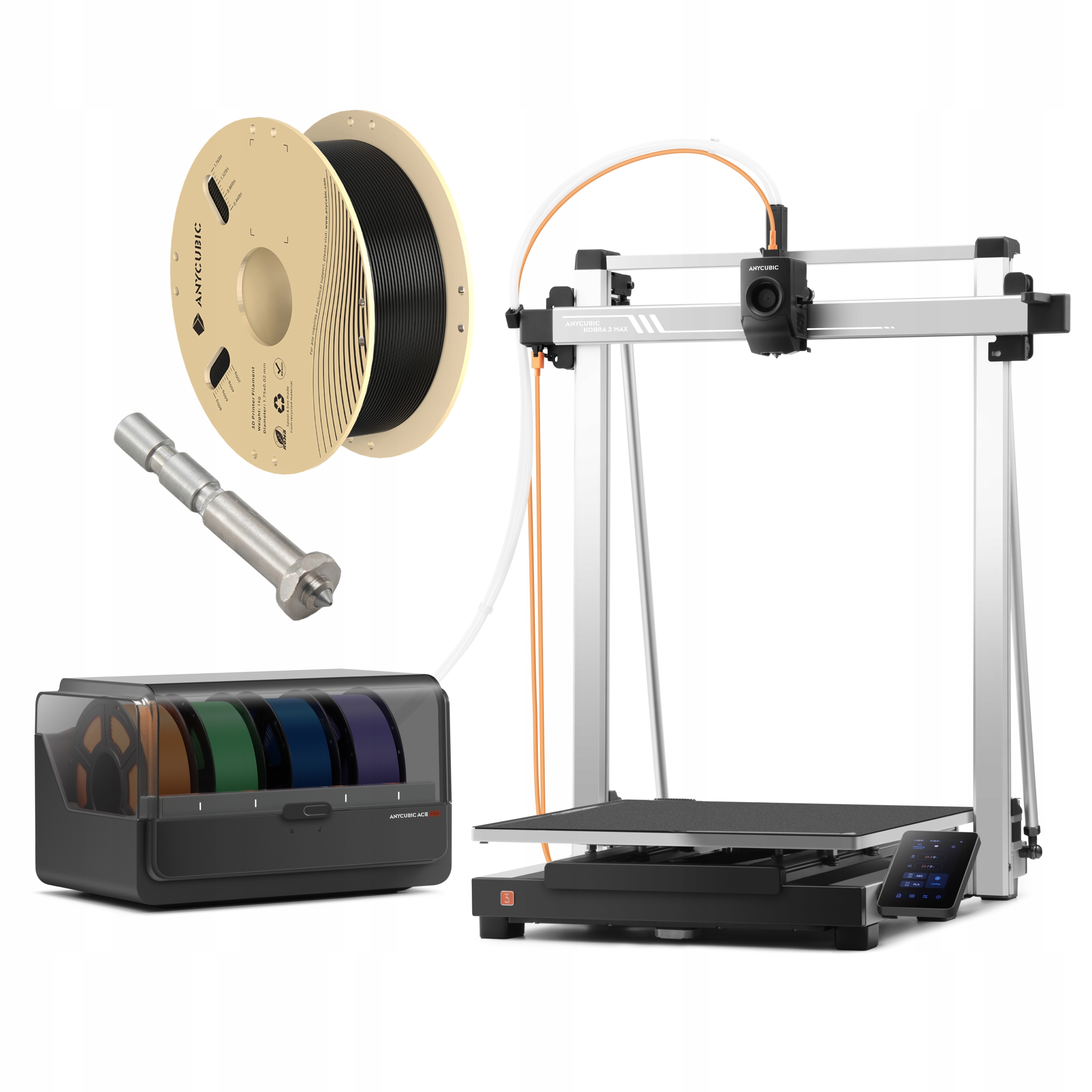 Anycubic Kobra 3 Max Combo Drukarka 3D Ace Pro Zestaw Filament Hotend