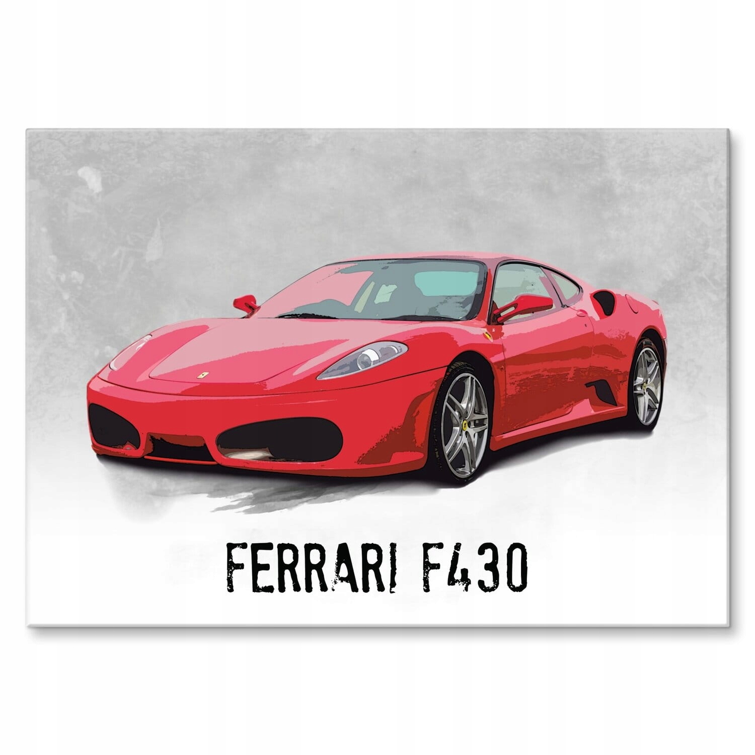 Velký plech do garážového pokoje dílny auto velký plakát Ferrari