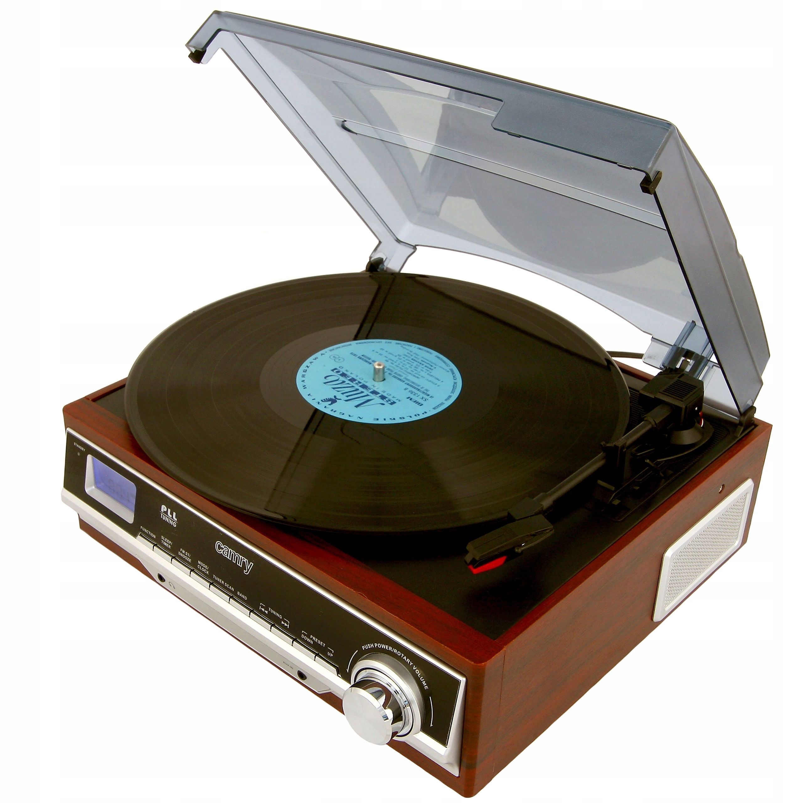 CR 1113 Gramofon z Radiem - Odtwarzacz Winyli 33/45/78 RPM, Radio FM/AM