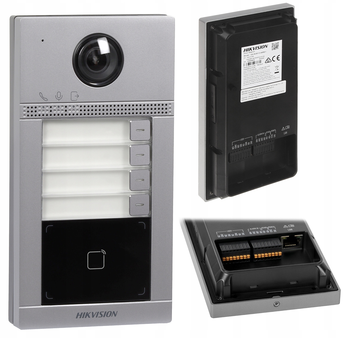 Bránová stanica DS-KV8413-WME1 2Mpx Hikvision 4-nájomná WiFi