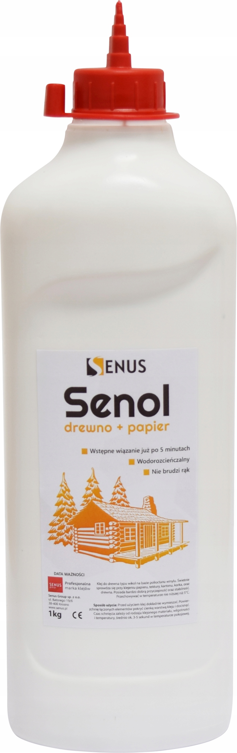 

Klej wikol do drewna, papieru, tektury Senus 1kg