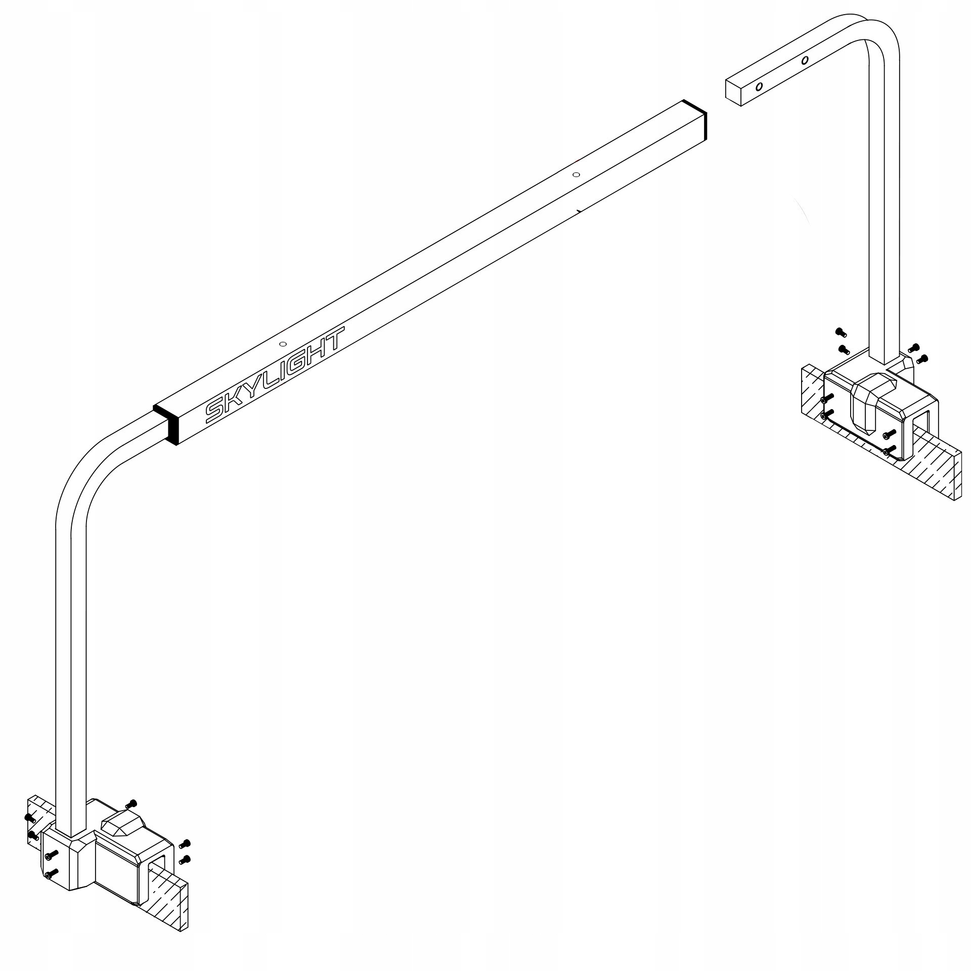 Levně Skylight Stojan pro lampu Hyperbar FS.30 pro akvárium 50 cm