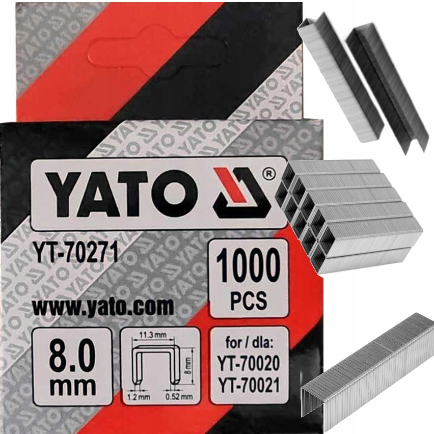 

Zszywki 8MM /1,2x11,3/ 1000SZT