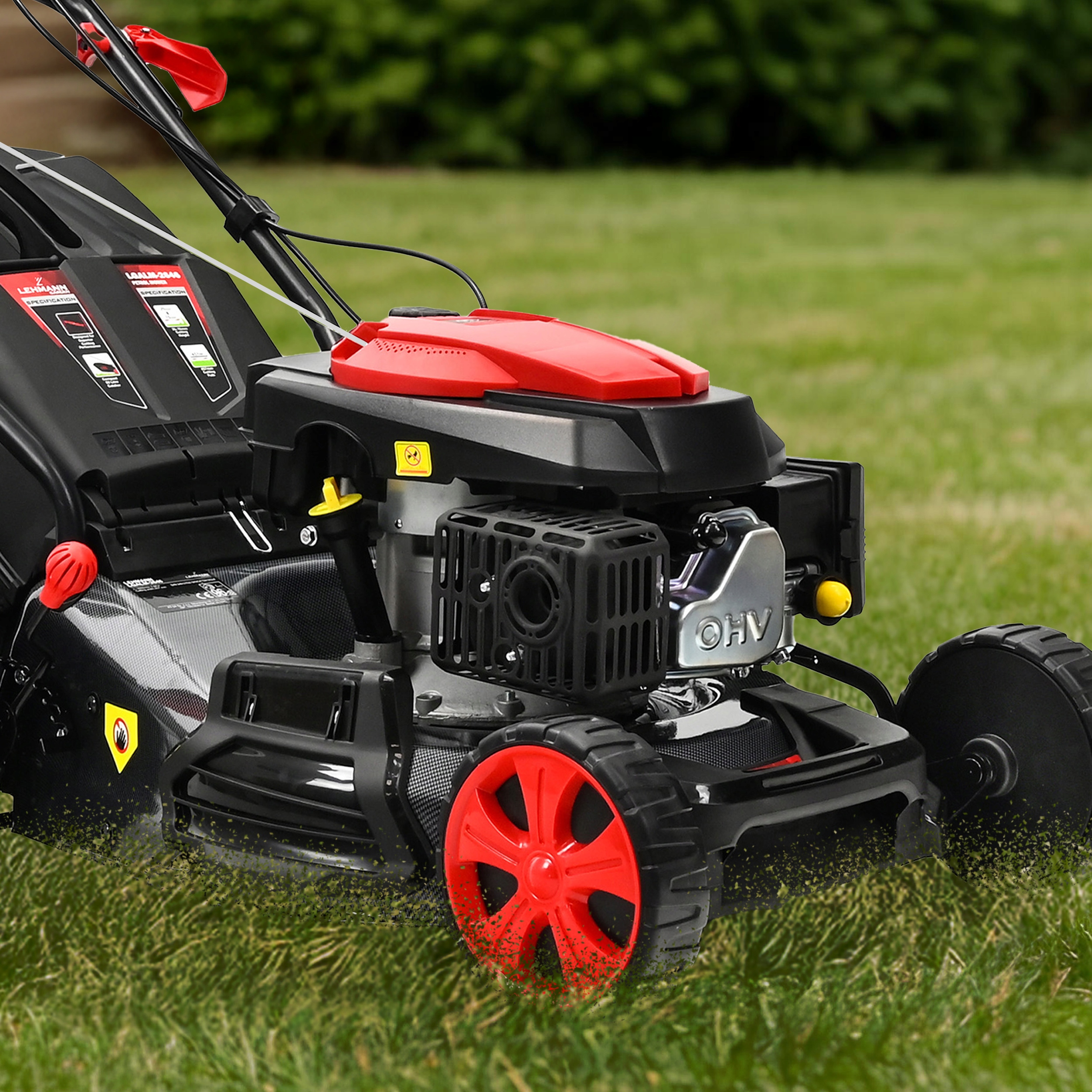 KOSIARKA SPALINOWA LEHMANN Z NAPĘDEM POTĘŻNA SILNIK 146CC MULCZOWANIE 46CM Szerokość koszenia 46 cm