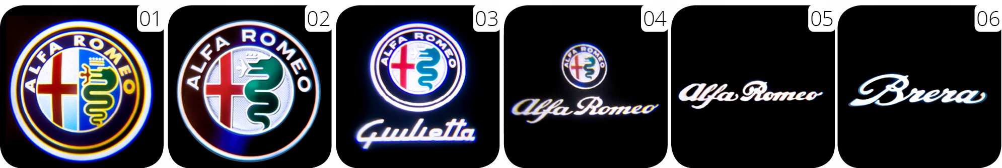 ALFA ROMEO! Led Logo Projektor HD WSZYSTKIE MODELE Producent LEDprojektor