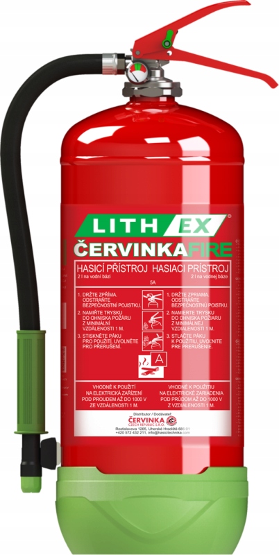 Hasicí přístroj na lithiové baterie 6 L S Revizí