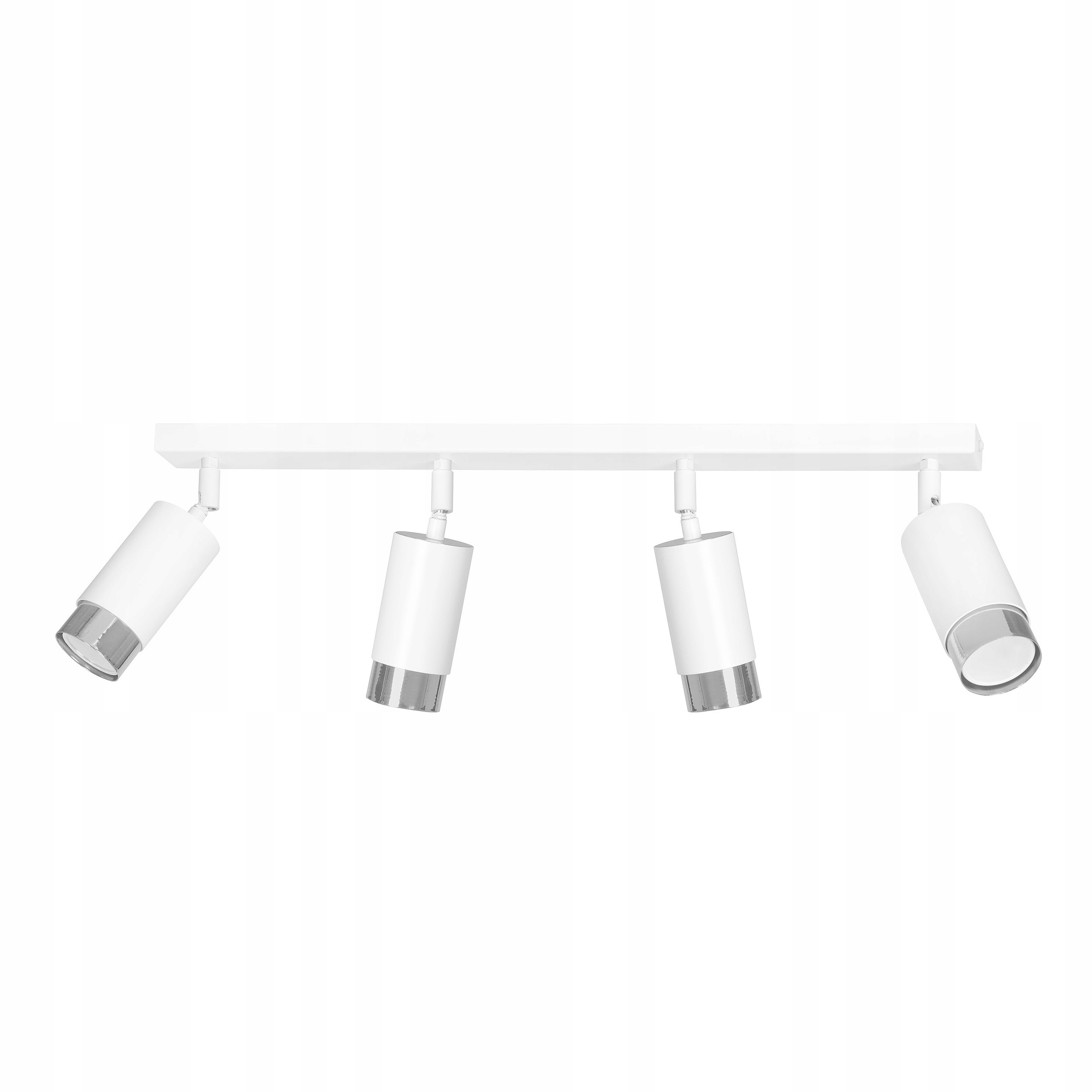 Spot reflektor stropné svietidlo Hiro 4 biely chróm glamour do obývacej izby a spálne