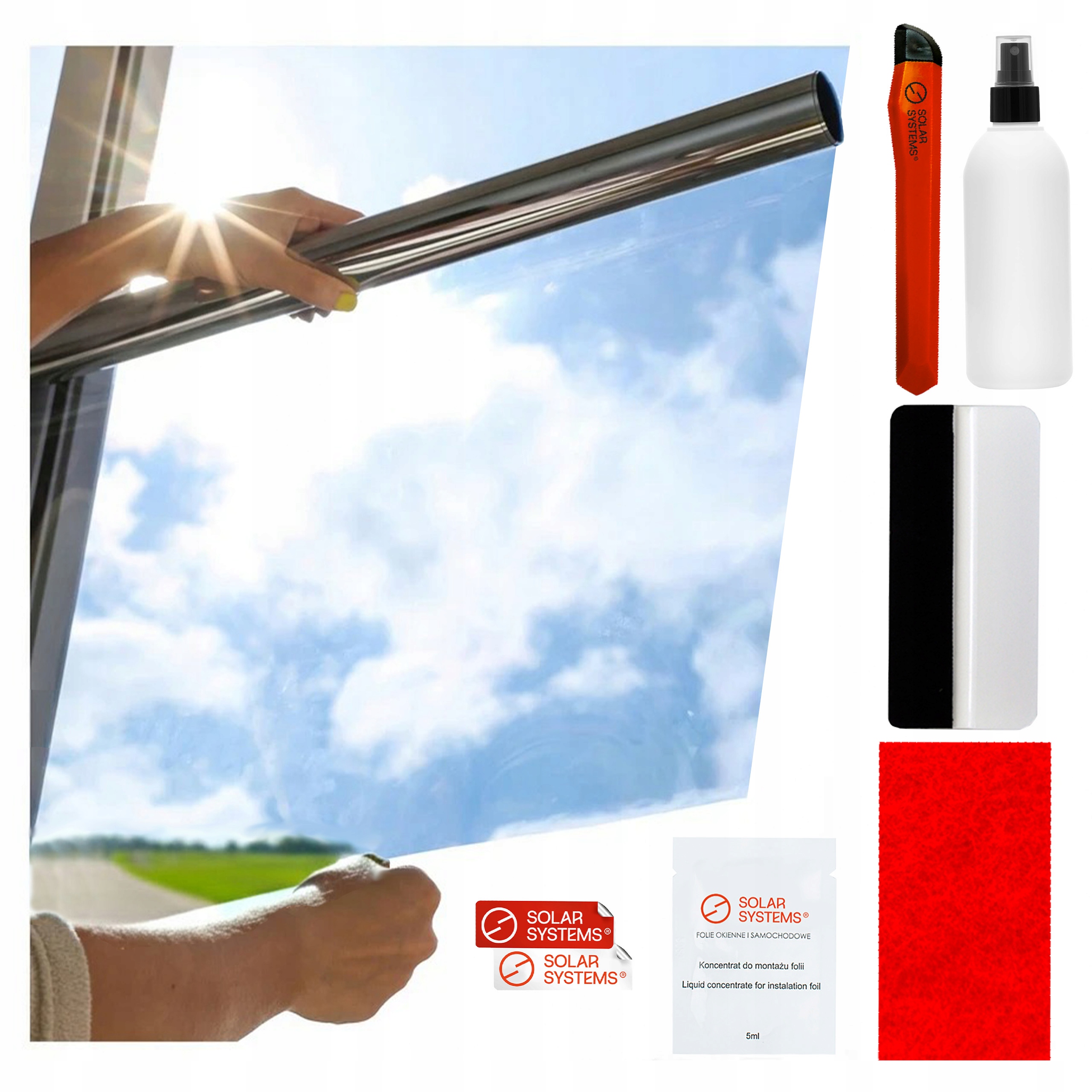 Slnečná fólia Benátske zrkadlo 50x400 cm Termoizolačná vonkajšia