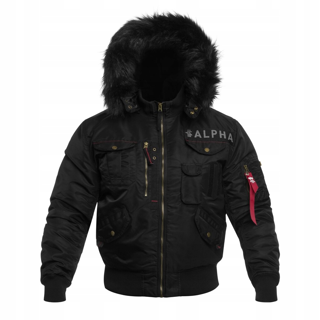 Kurtka z kapturem pilotka bomber Alpha Industries Deflector Black M