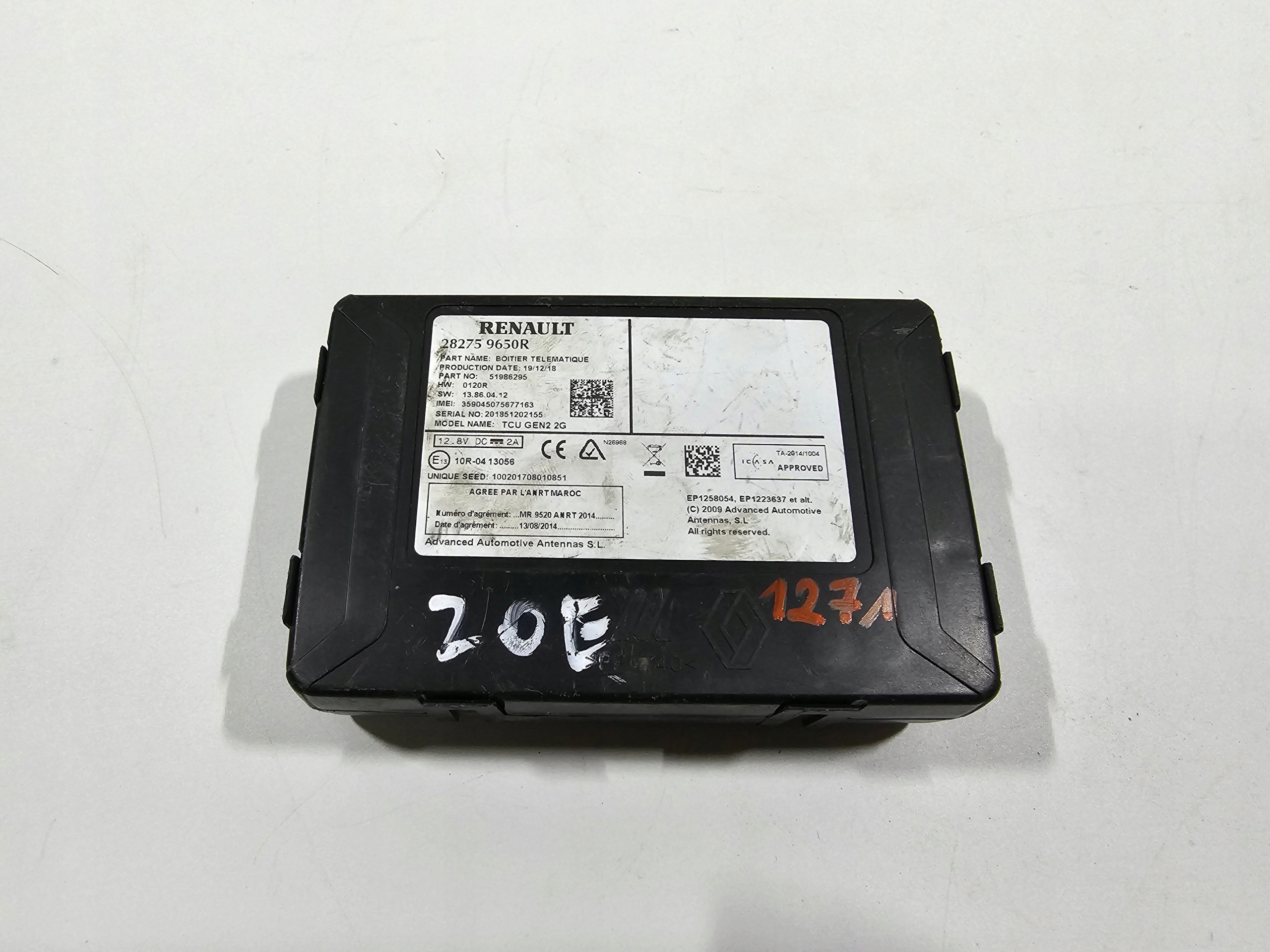 МОДУЛЬ УПРАВЛІННЯ RENAULT ZOE #1271