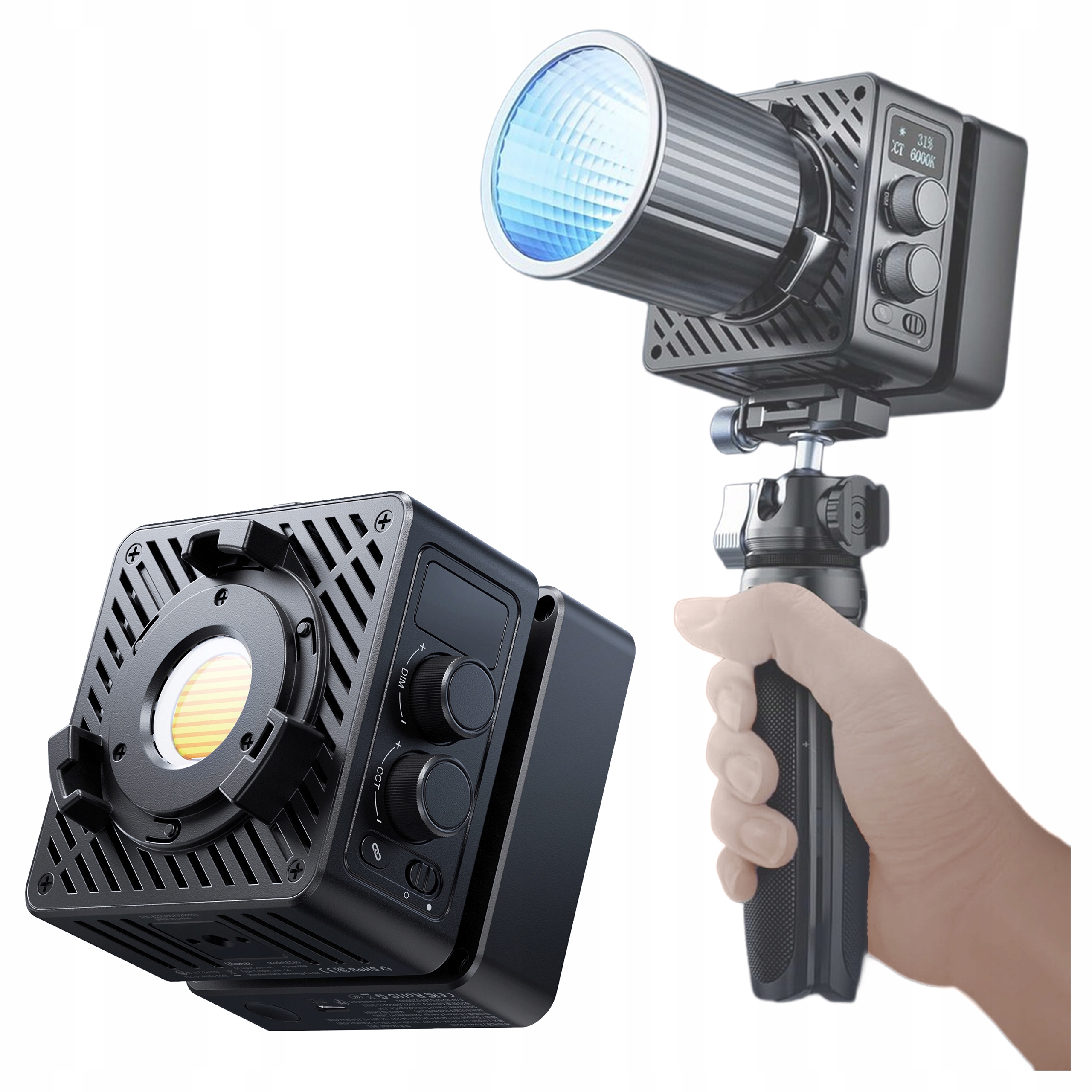 Profesionální lampa Cob Bi-Color Ulanzi EC65 aplikace Bt napájecí adaptér 20V/4A