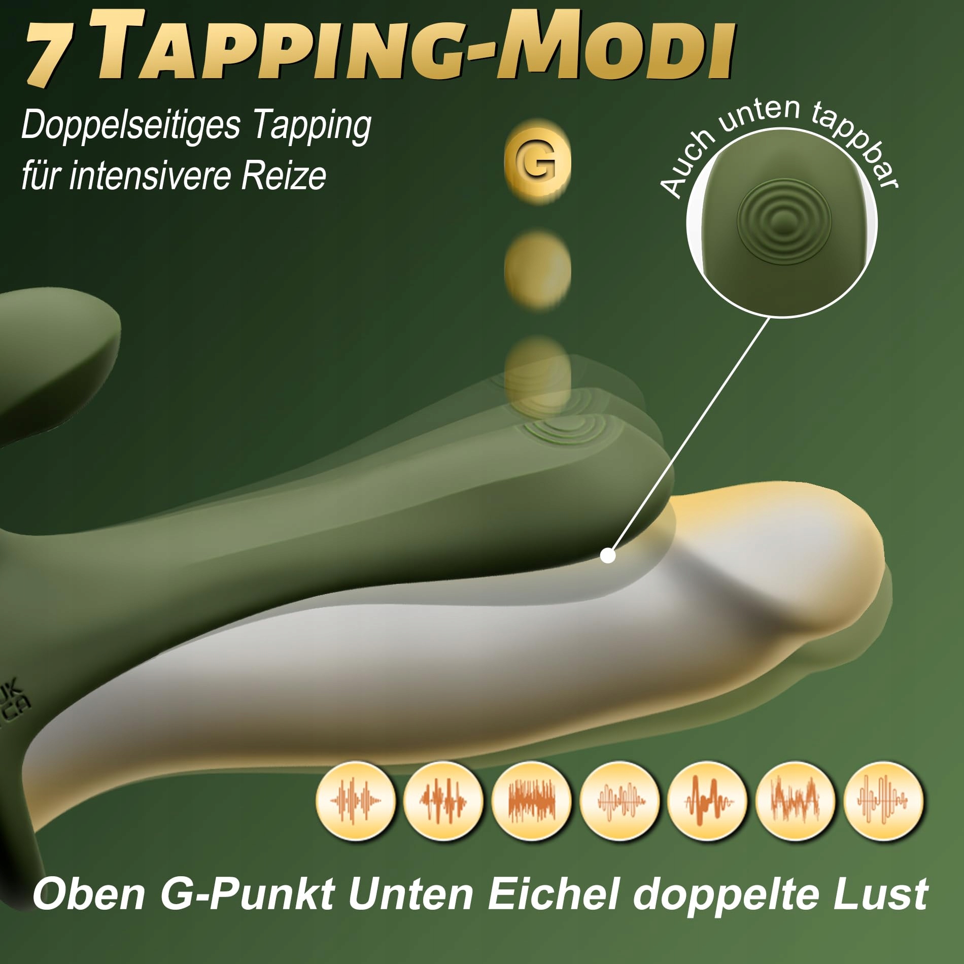 VIBRATOR Penisring Z 7 Trybami Wibracji Stymulator Klitorisu i G-Punktu — miniatura 3