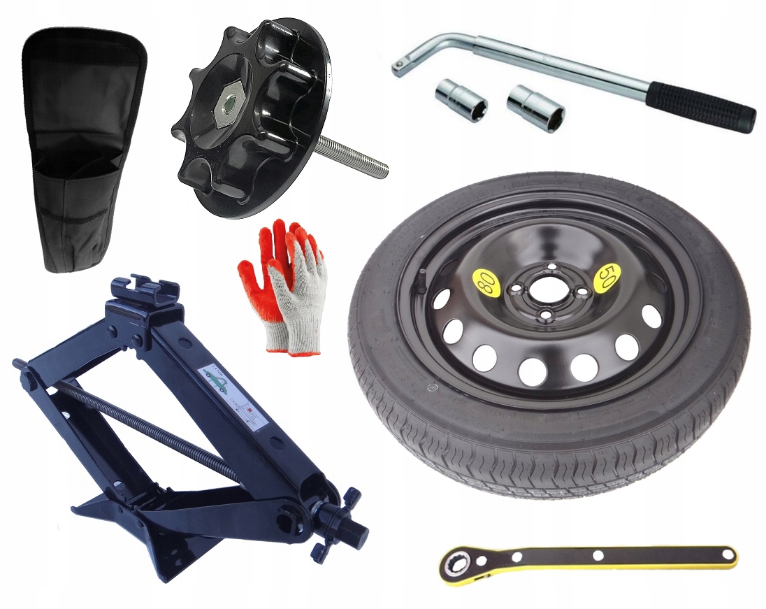 nové Dojezdové Kolo 125/70 R16 Nissan Leaf Komplet (šroub)