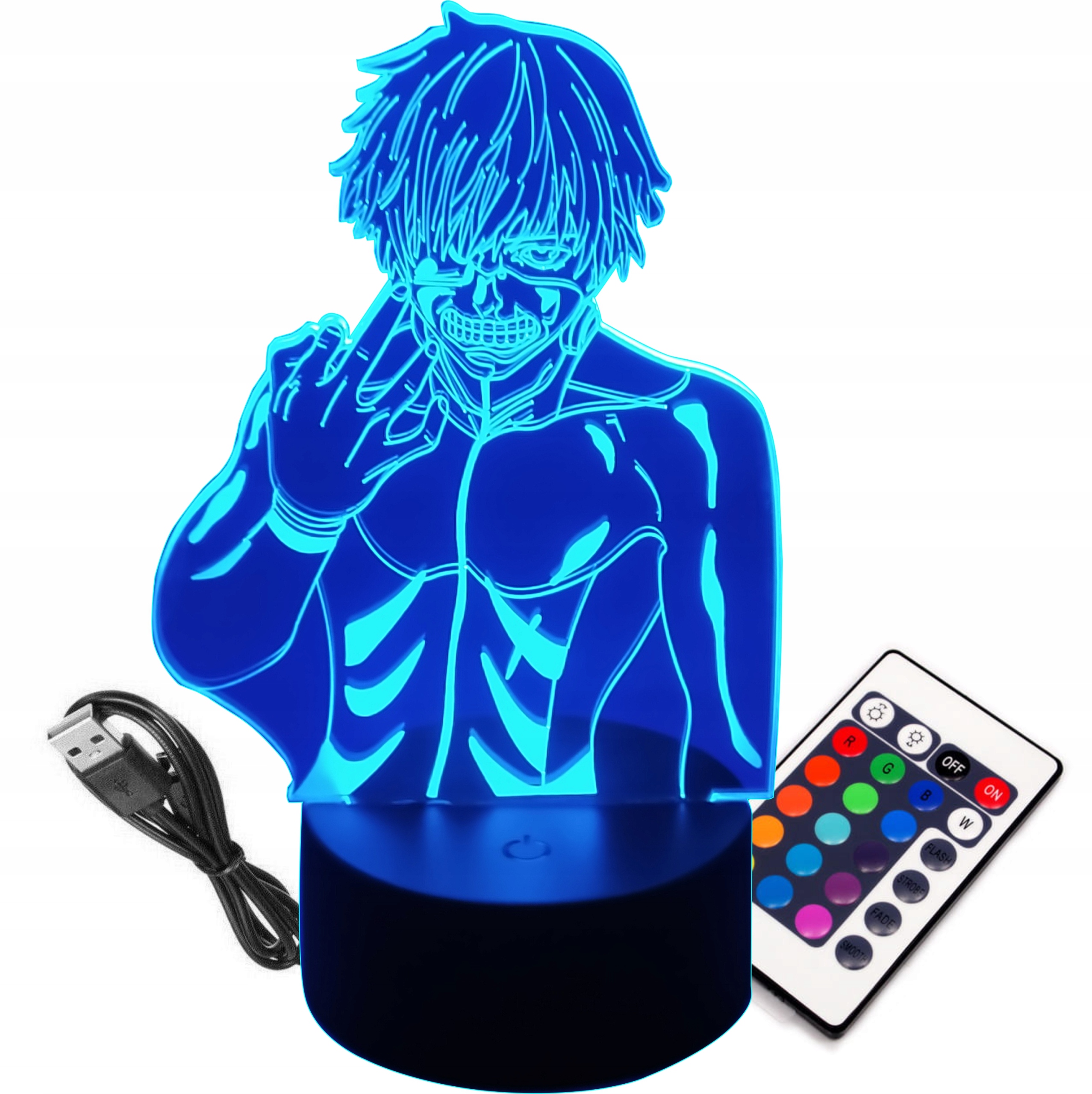 

Lampka Nocna 3D Led Kaneki Ken Tokyo Ghoul Anime
