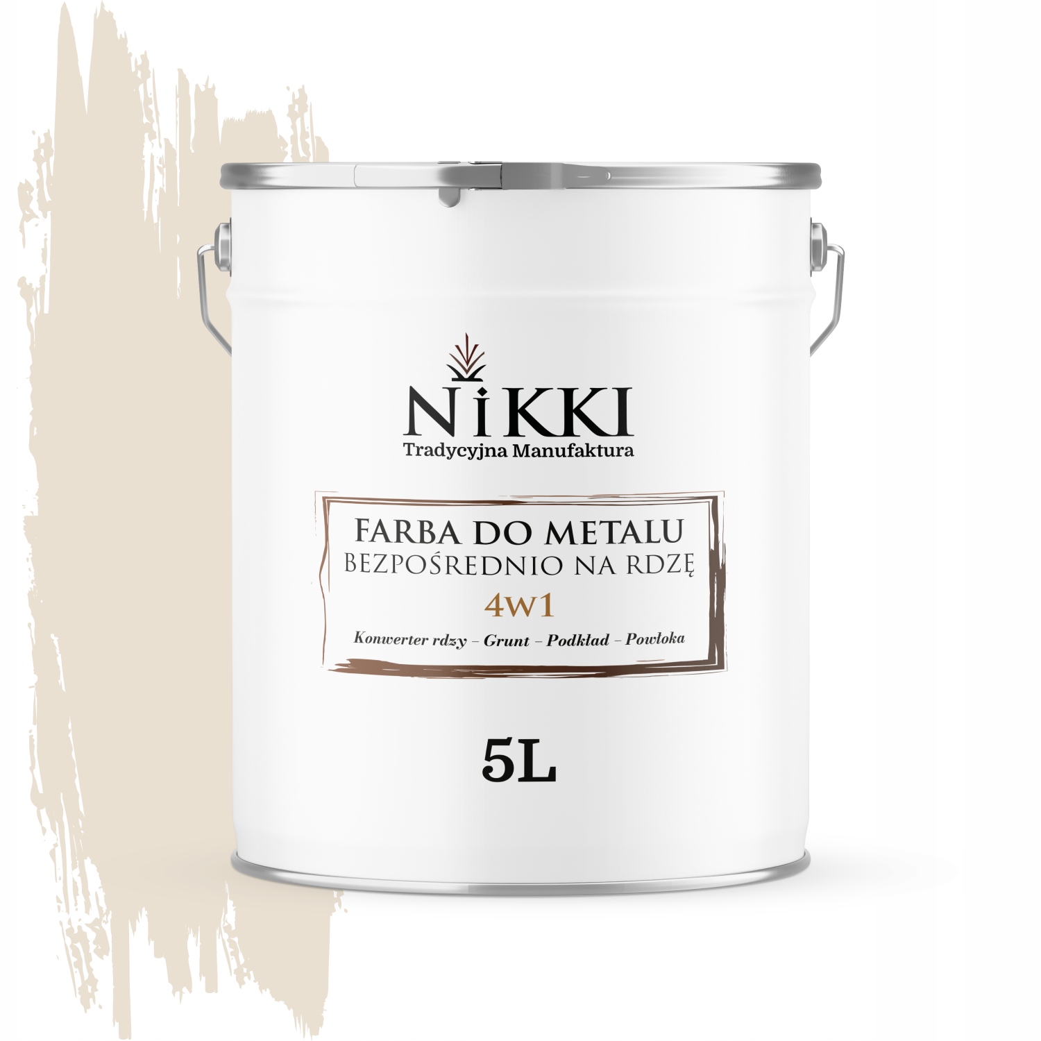 Barva Na Kov Přímo Na Rez Pozink 4v1 Barva Krémová Ral 9001 Polomat 5L
