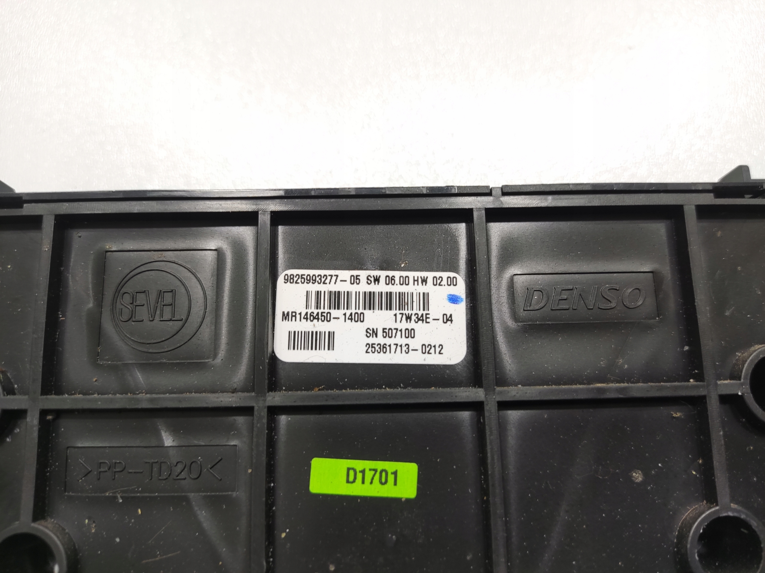 Unite commande clima Bouches buses CITROEN BERLINGO PARTNER III 9825993277 ELEKTRYK