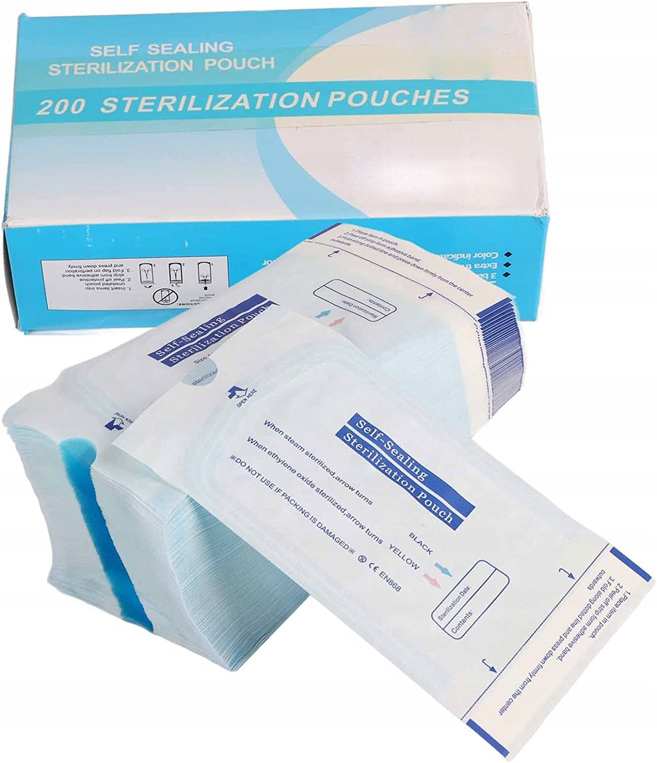 

Torebki Do Sterylizacji Pakiety 90 x 260mm 200szt
