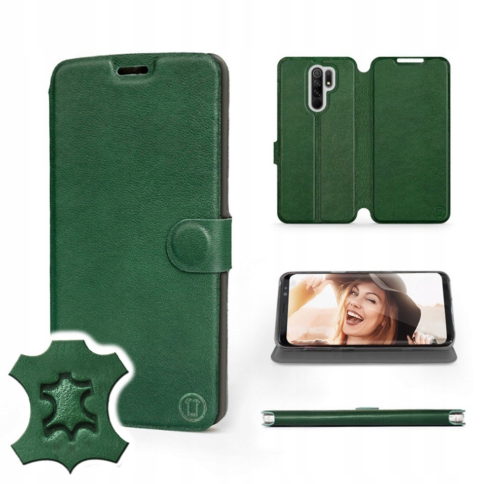 

Etui Mobiwear do Xiaomi Redmi 9 - Green Leather