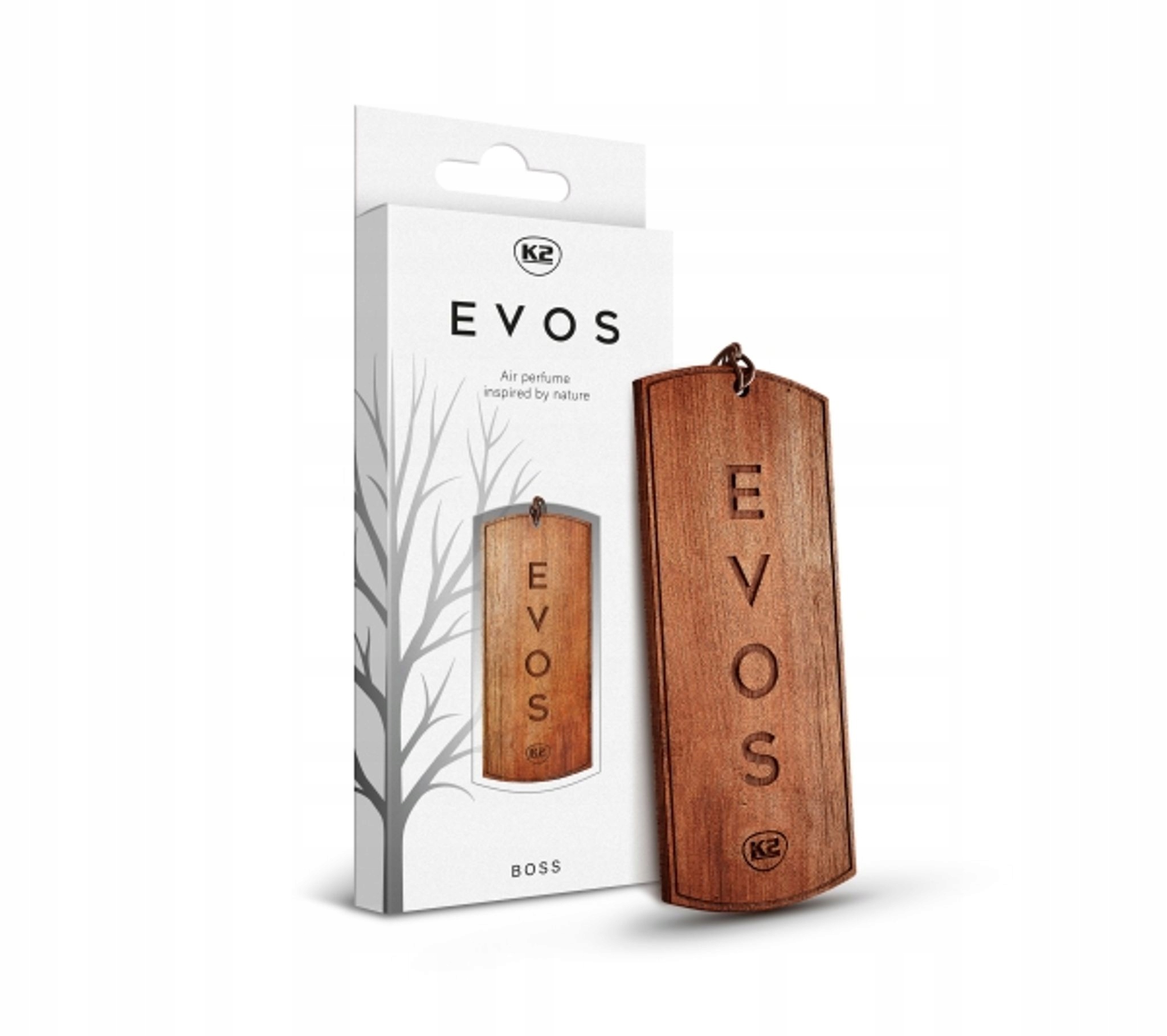 K2 V034 Zapach Zawieszka Drewniana Boss Evos