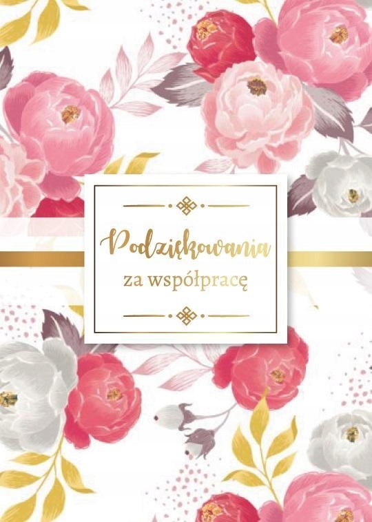 KARNET PODZIĘKOWANIE ZA WSPÓŁPRACĘ, .