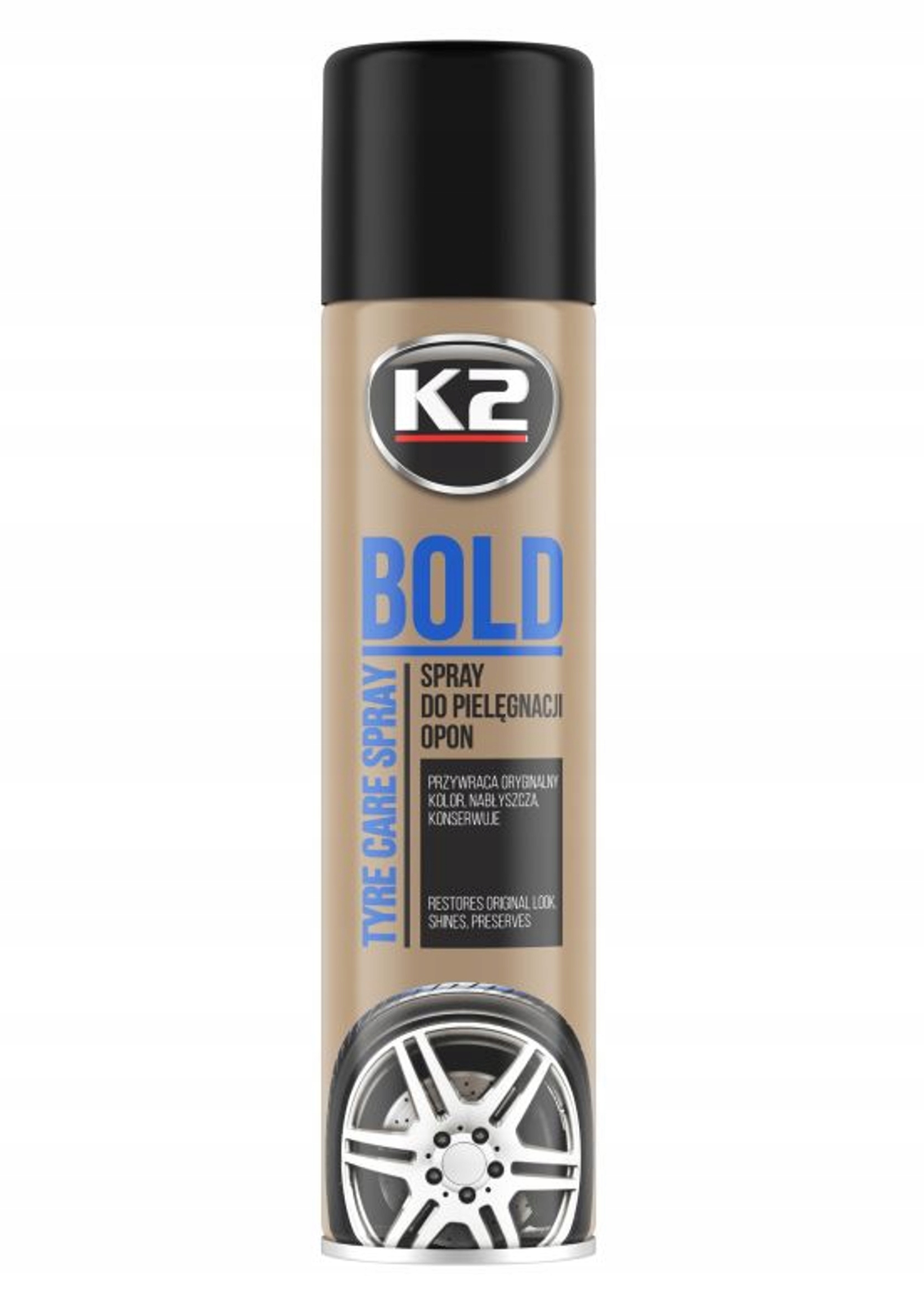 

K2 Bold 600ml Nabłyszczenie Opon Spray