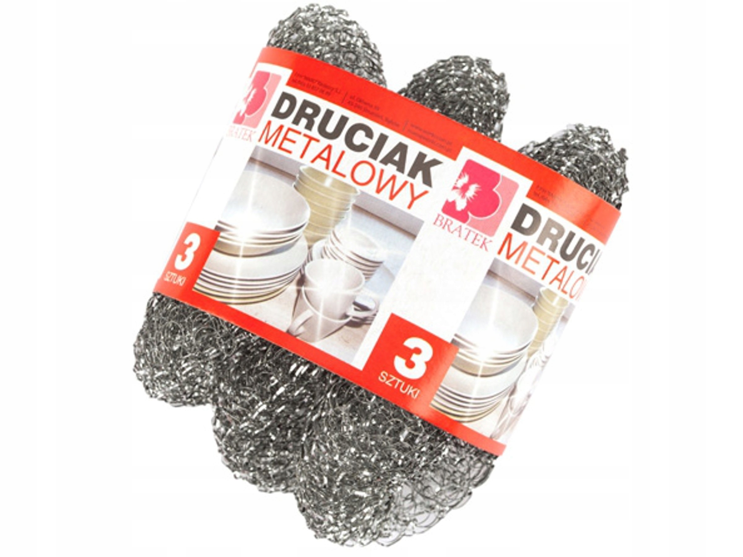 

Druciak Metalowy 3 Sztuki Do Zmywania Naczyń