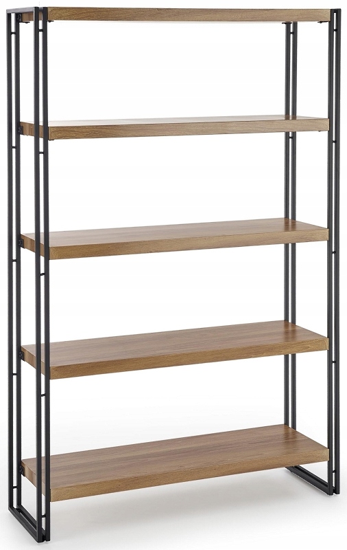 Halmar regał BOLIVAR REG2 metalowy CZARNY loft