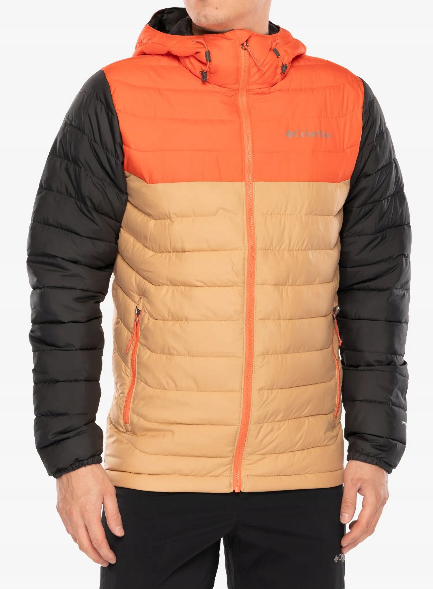 Zateplená bunda Columbia Powder Lite II Hooded Jacket canoe/zing/shark M