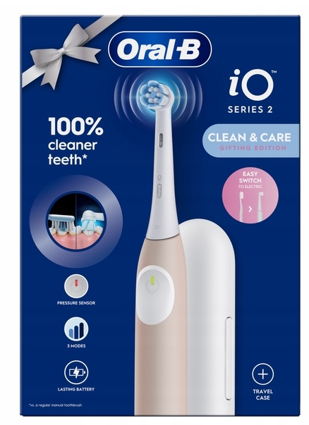 Oral-B Elektryczna szczoteczka do zębów iO2 Calm Pink+ Etui