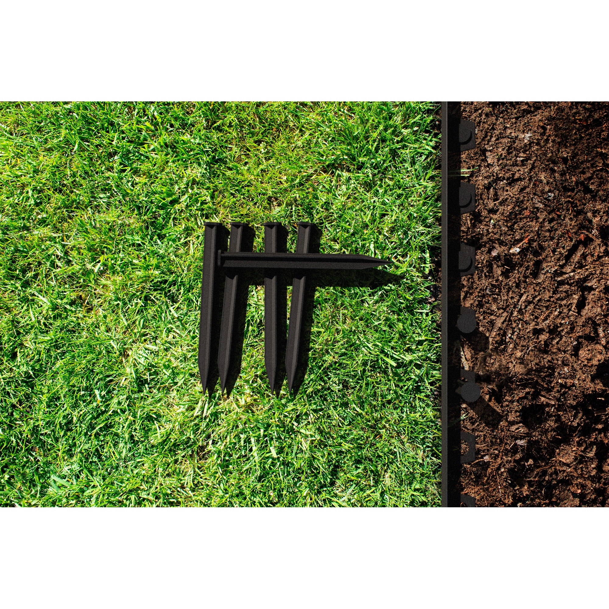 WYSOKIE OBRZEŻE TRAWNIKOWE 60 mm OGRODOWE BORDER 6cm ZESTAW 20m + 40x KOTWY Długość 2000 cm