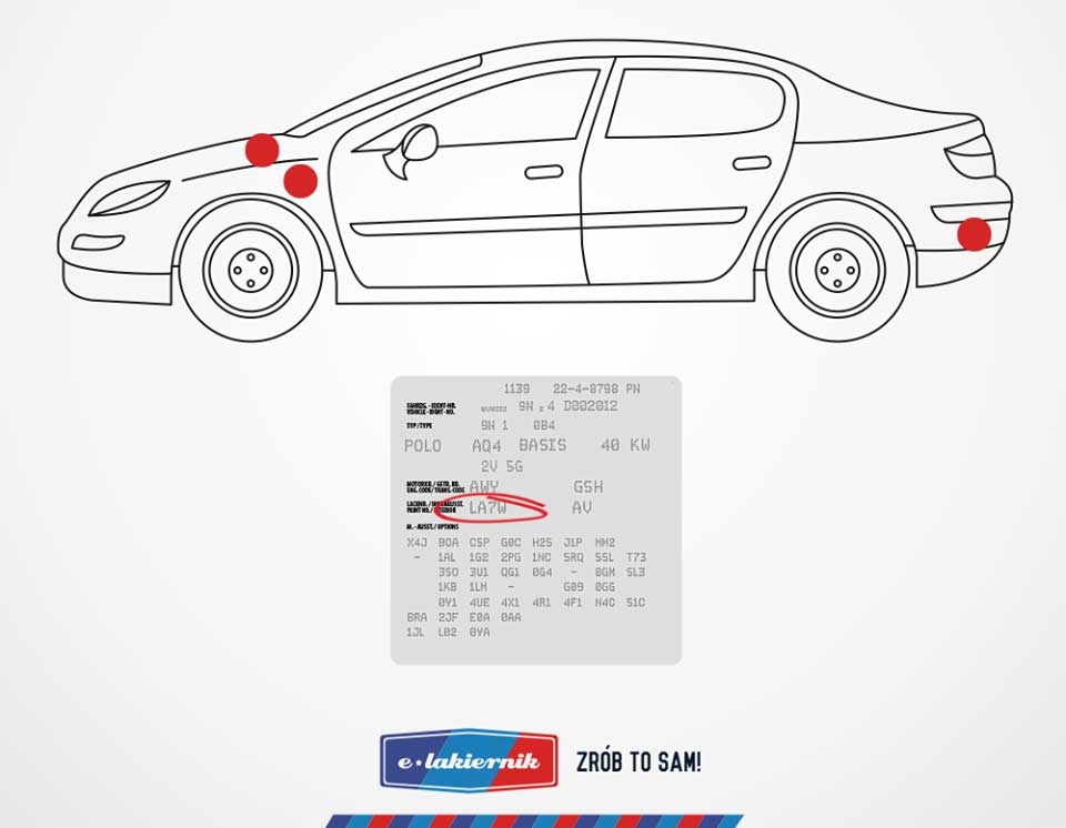 Lakier Samochodowy w Sprayu Zestaw na Rdzę Każdy Kolor e-lakiernik Rodzaj bazowe