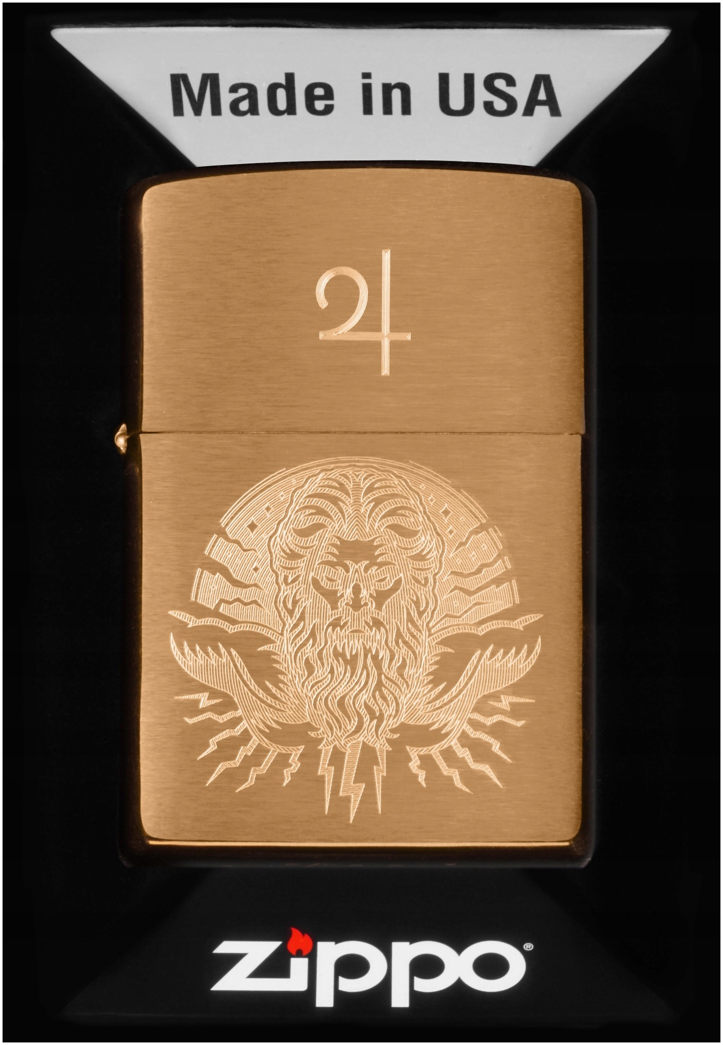 Zapalovač Zippo God Jupiter 60007355 Větruodolný benzínový
