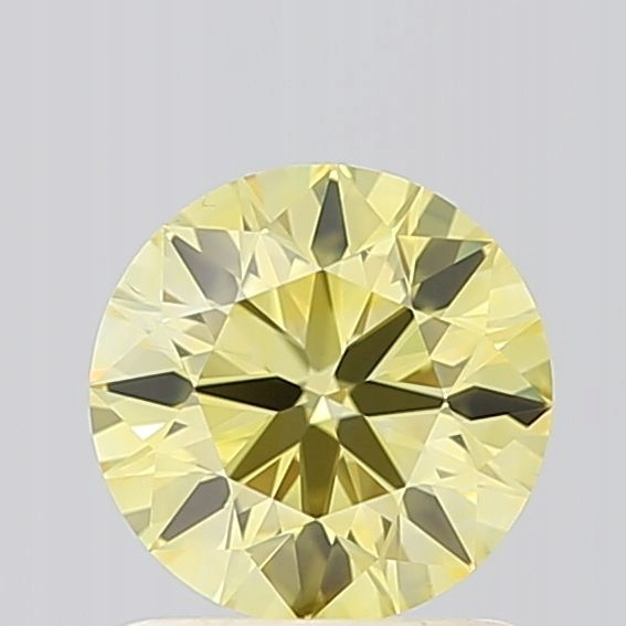 Diament laboratoryjny kolorowy 1.01ct ROUND Fancy Intense Yellow VS2 (IGI)