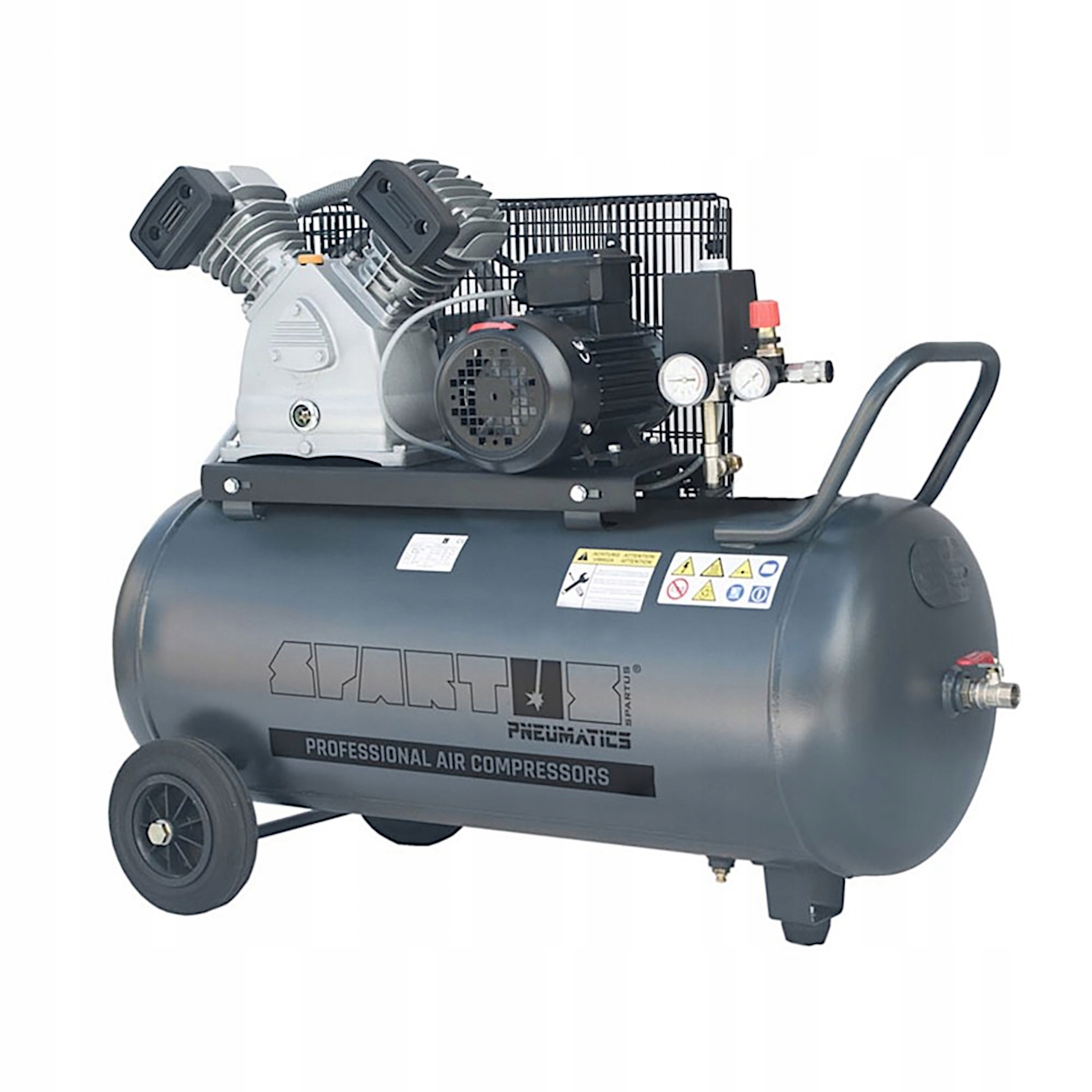 Olejový Kompresor Spartus 420 L/min Nádrž 100 230V 10 Bar Kompresor