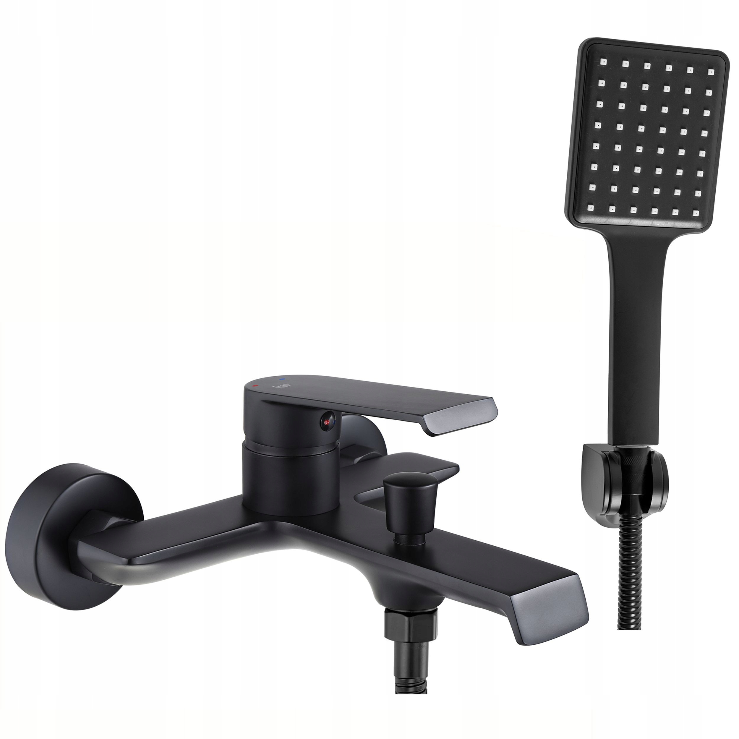 Nástenná vaňová batéria Hass Black Čierna Mat