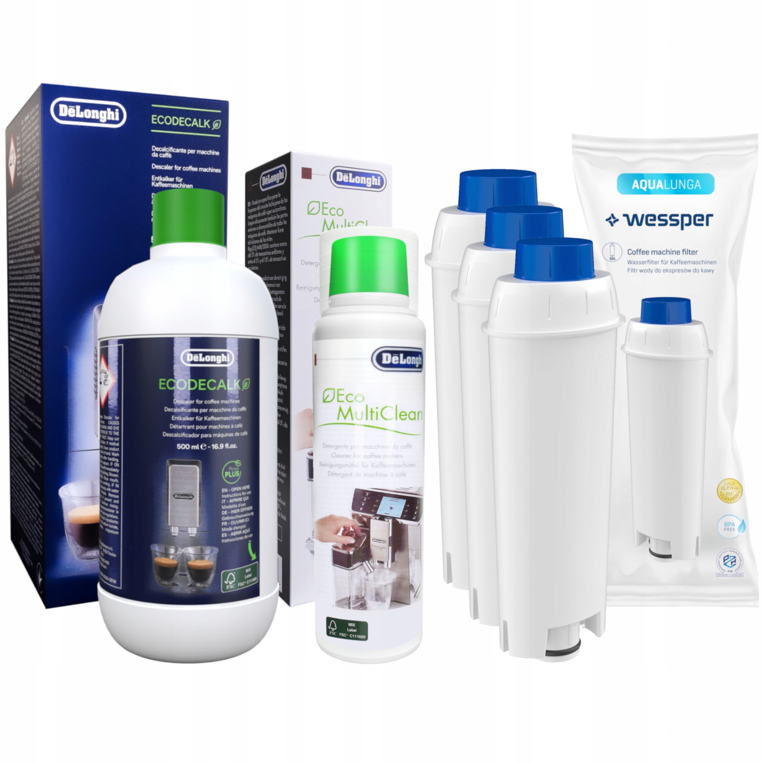 

3X Filtr Af Do Ekspresu Delonghi Odkamieniacz Płyn