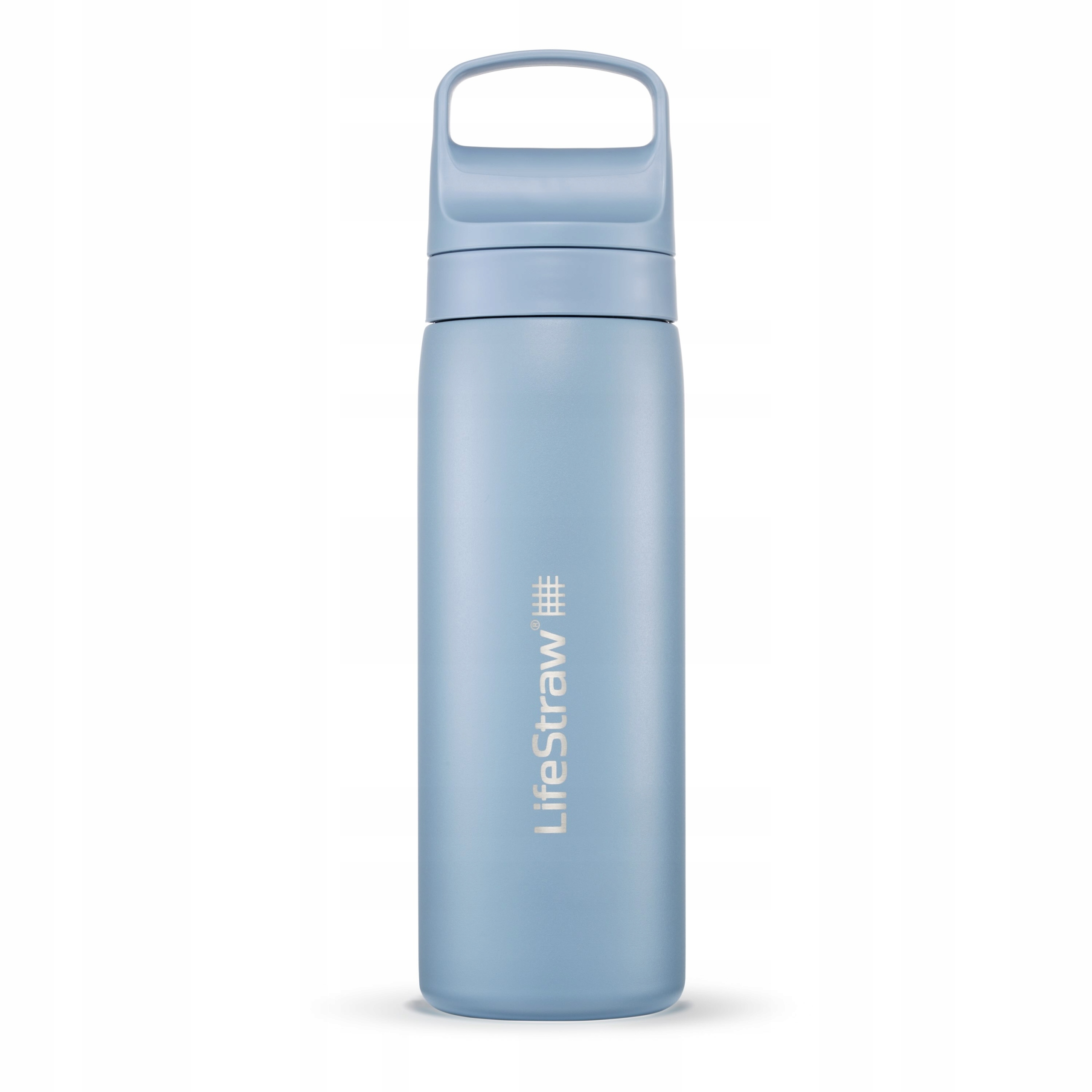 Kovová filtrační láhev Lahev Na Pití na vodu LifeStraw 2.0 0,5 l 500 ml Světle Modrá
