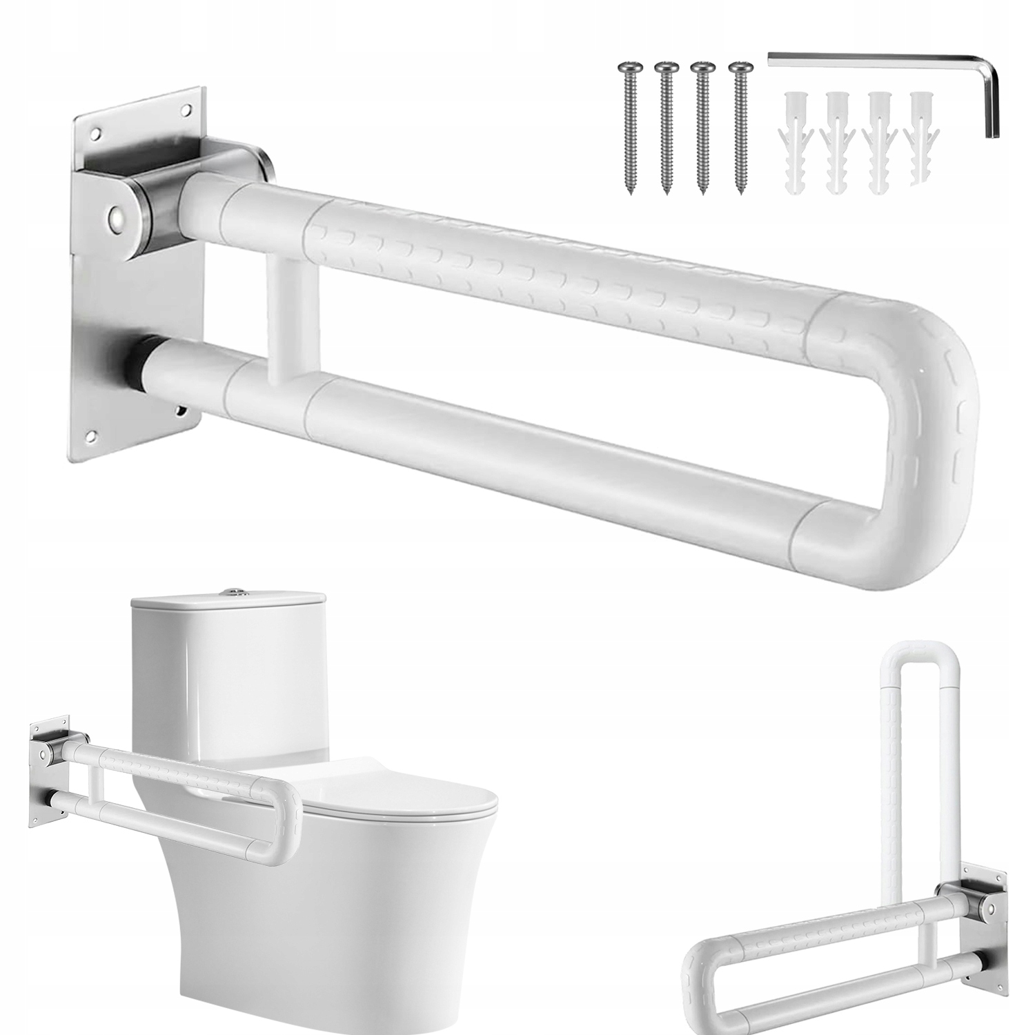 Poręcz Uchwyt Łazienkowy Wc Toaleta Uchylny Dla Ciężarnych Osób Starszych