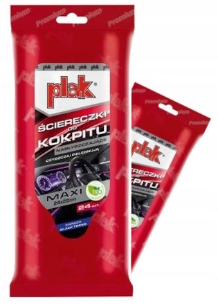 Ściereczki do Kokpitu Plak Maxi Black Trend Nabłyszczające 24 szt.