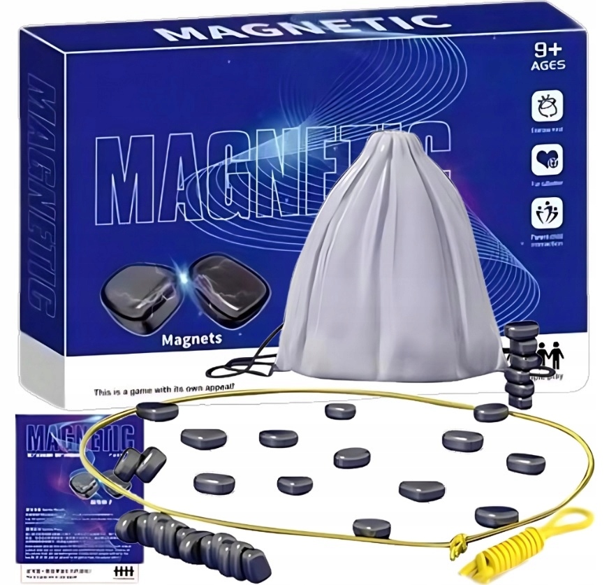 Gra planszowa gra magnetyczne kamienie 20 szt strategiczna edukacyjna