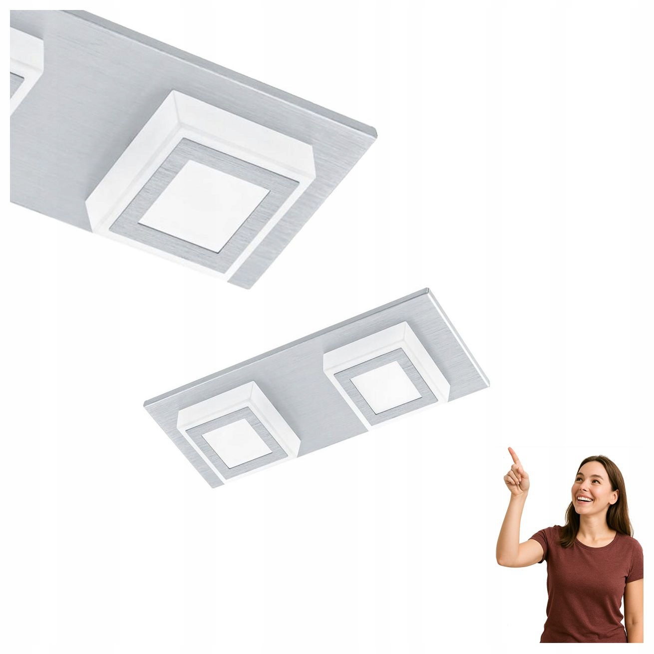 Led stropná lampa 2x3,3W Masiano 94506 Eglo