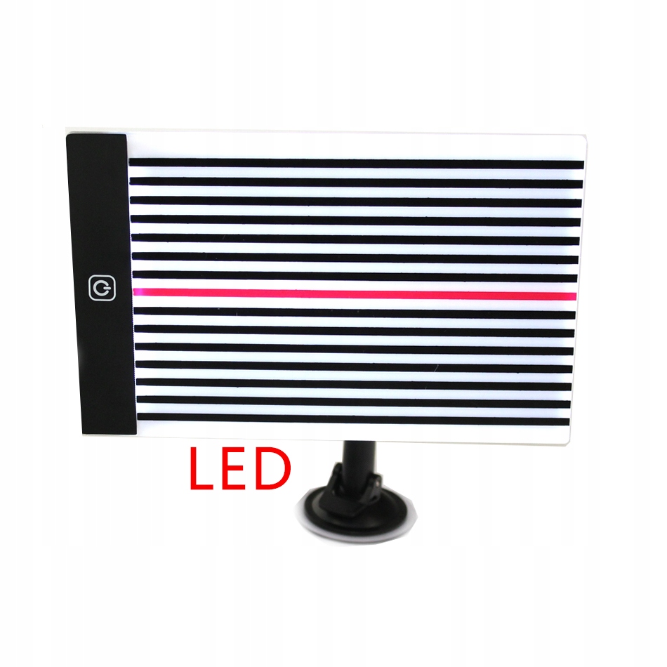 Tablica refleksyjna LED PDR liniowa na wgniecenia Set Components Lamp