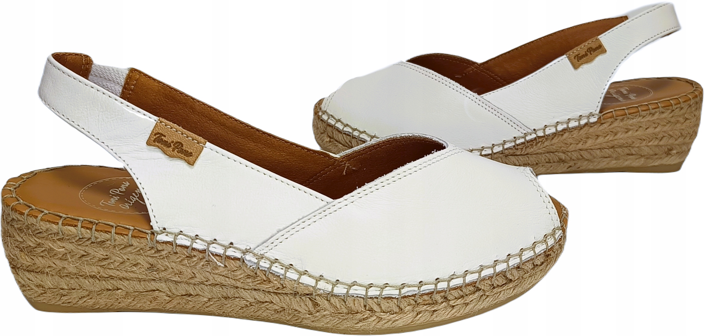 Sandály espadrilky šňůrka koturn Toni Pons Bernia -p bílá r41